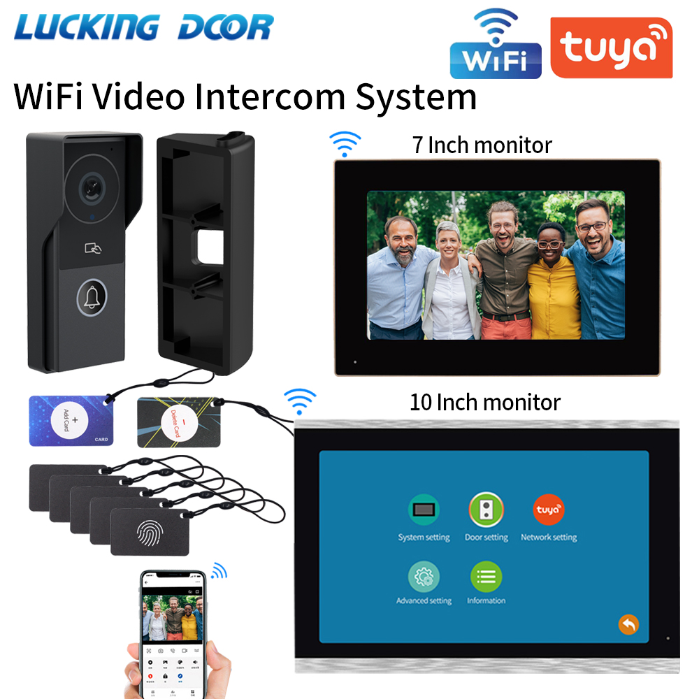 Smart Doorbell Wired - 7/10 Inch Video Intercom 1080P Doorbell