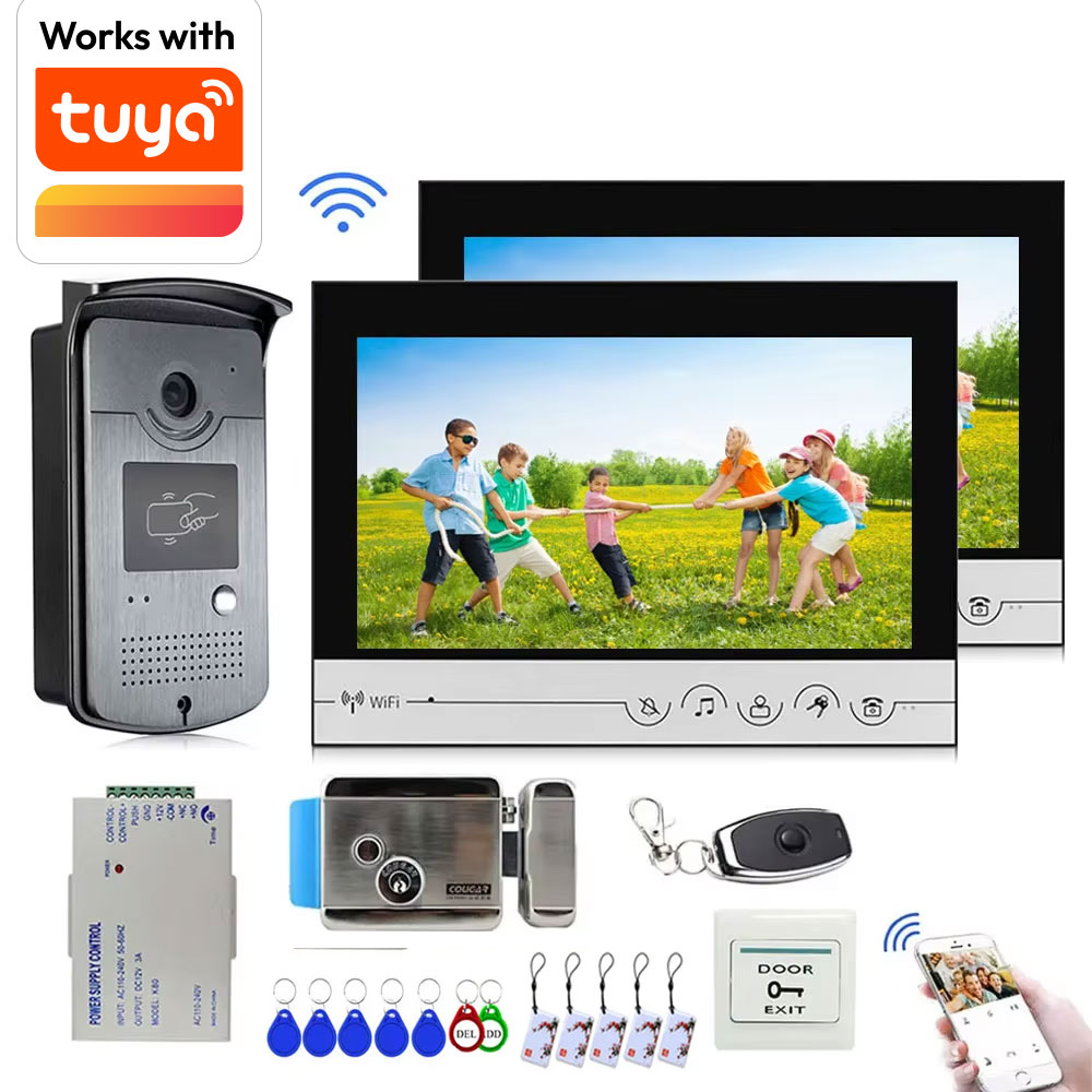 Tuya 9 inch color wireless WiF - Smart Doorbell Wired recension och pris