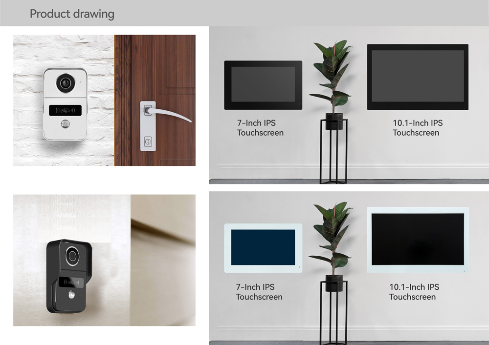 For add 1pcs LCD TUYA 2-wire 1 - Smart Doorbell Wired recension och pris