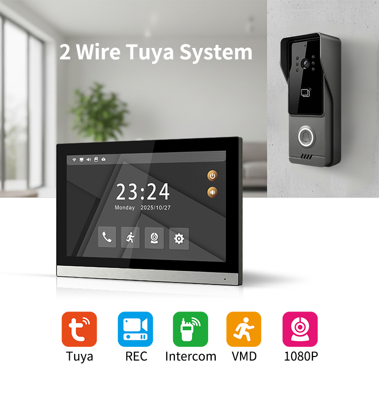 2 Wire Video Intercom System 1 - Smart Doorbell Wired recension och pris