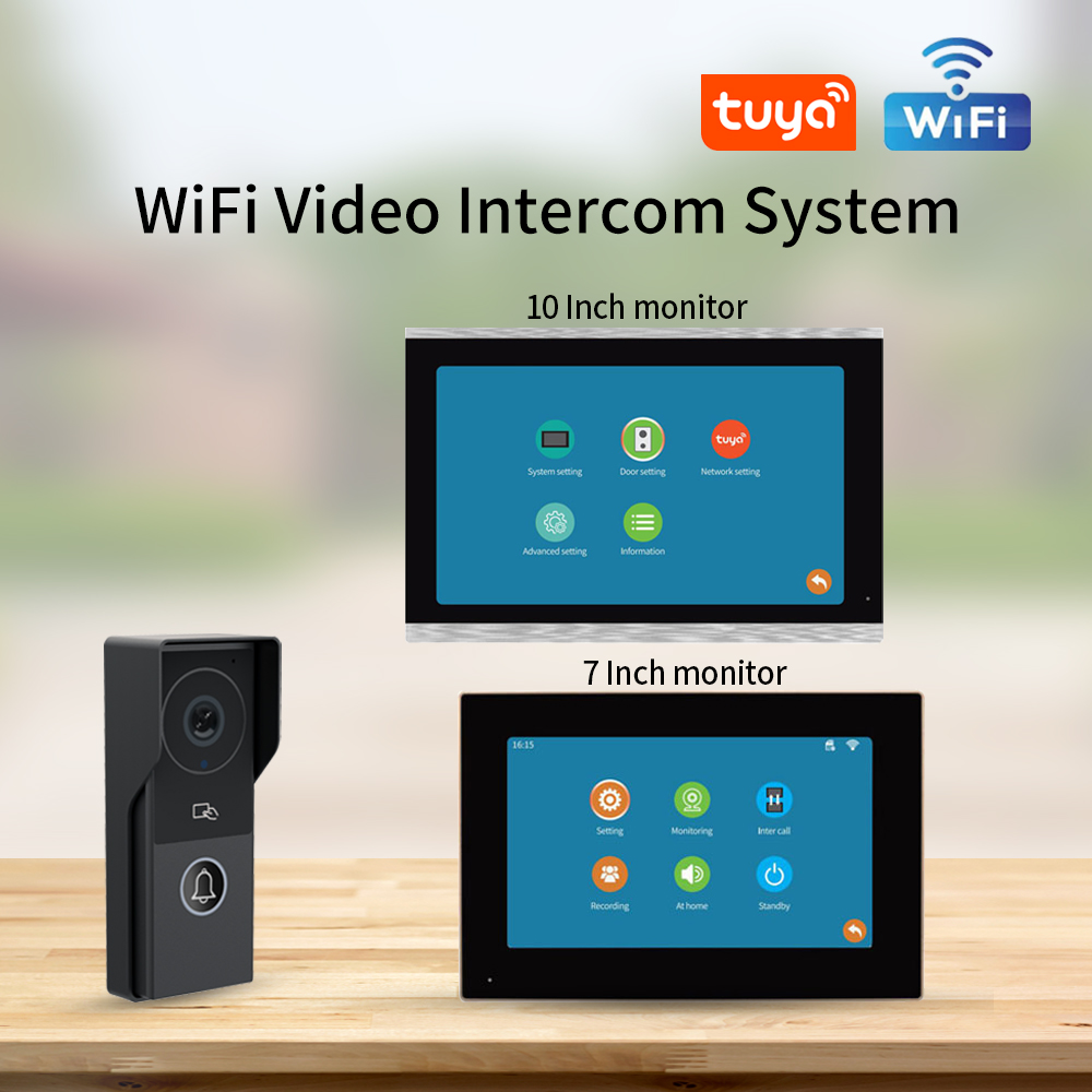 7/10 Inch Video Intercom 1080P - Smart Doorbell Wired recension och pris