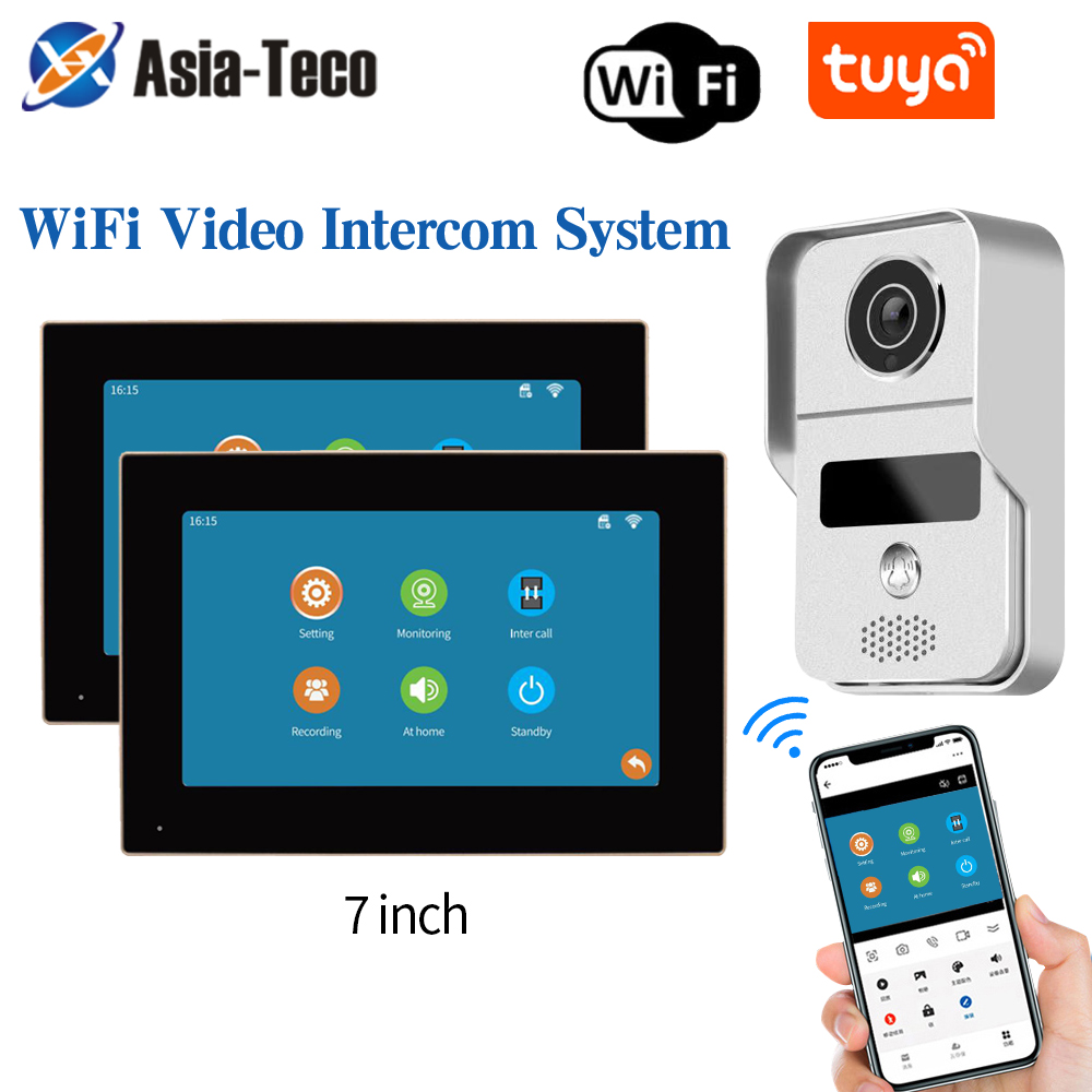 1080P 7 Inch WiFi Video Interc - Smart Doorbell Wired recension och pris