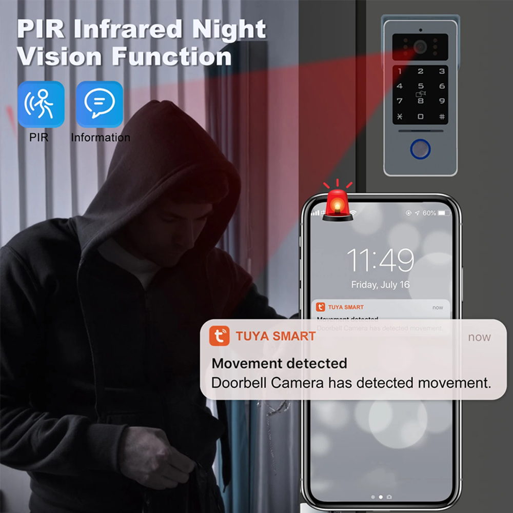 Tuya Wifi 7/10 Inch Video Inte - Smart Doorbell Wired recension och pris