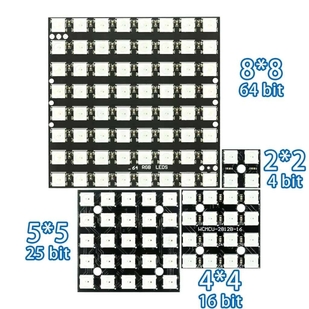 WS2812 5050 RGB 8X8 4 16 25 64 - Rgb Led Matrix 8X8 recension och pris