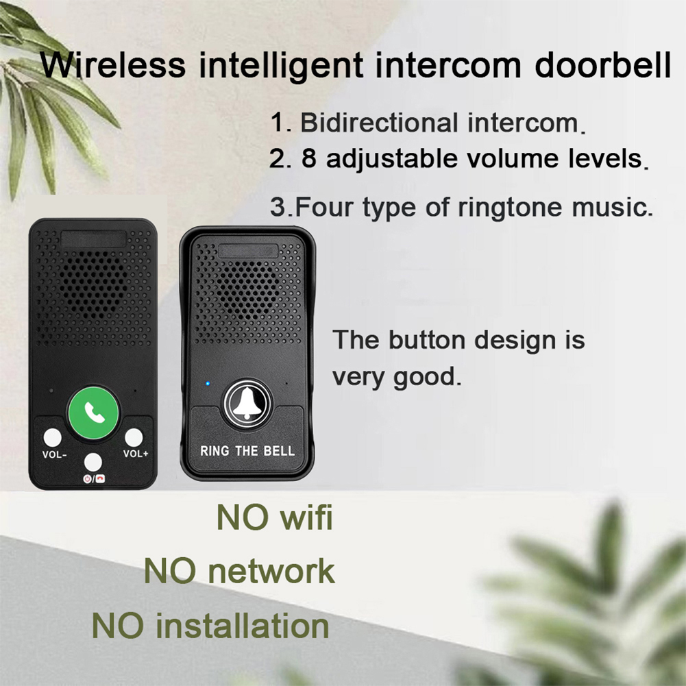 Wireless Doorbell Rechargeable - Smart Doorbell Wired recension och pris